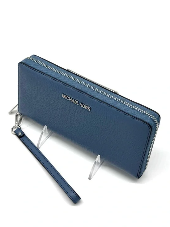 Michael Kors Large Continental Wallet Denim Blue - Picture 7 of 9